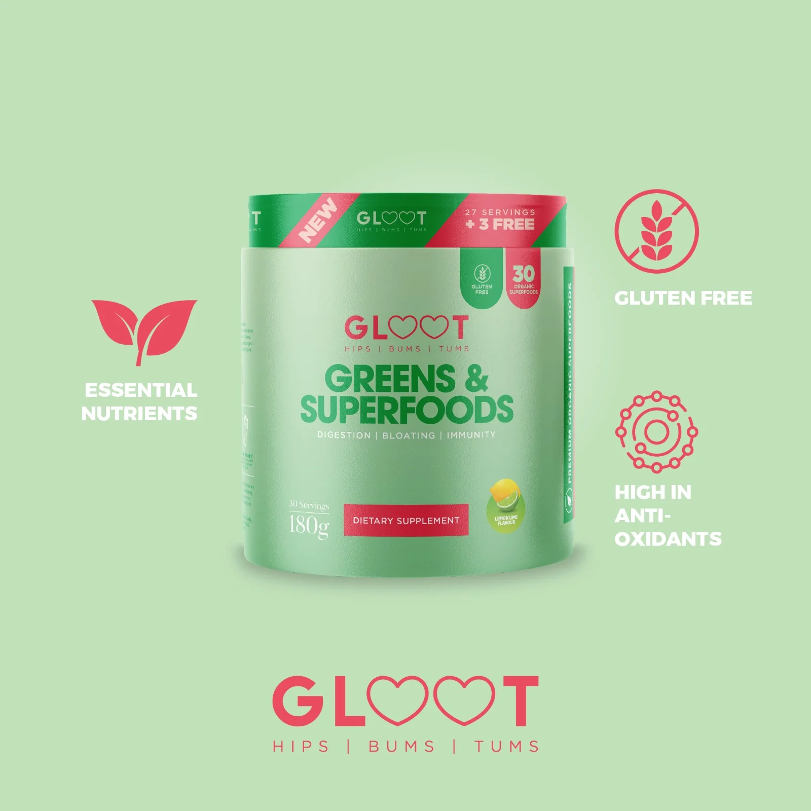 Gloot Girl Greens Lemon Lime - Image 3