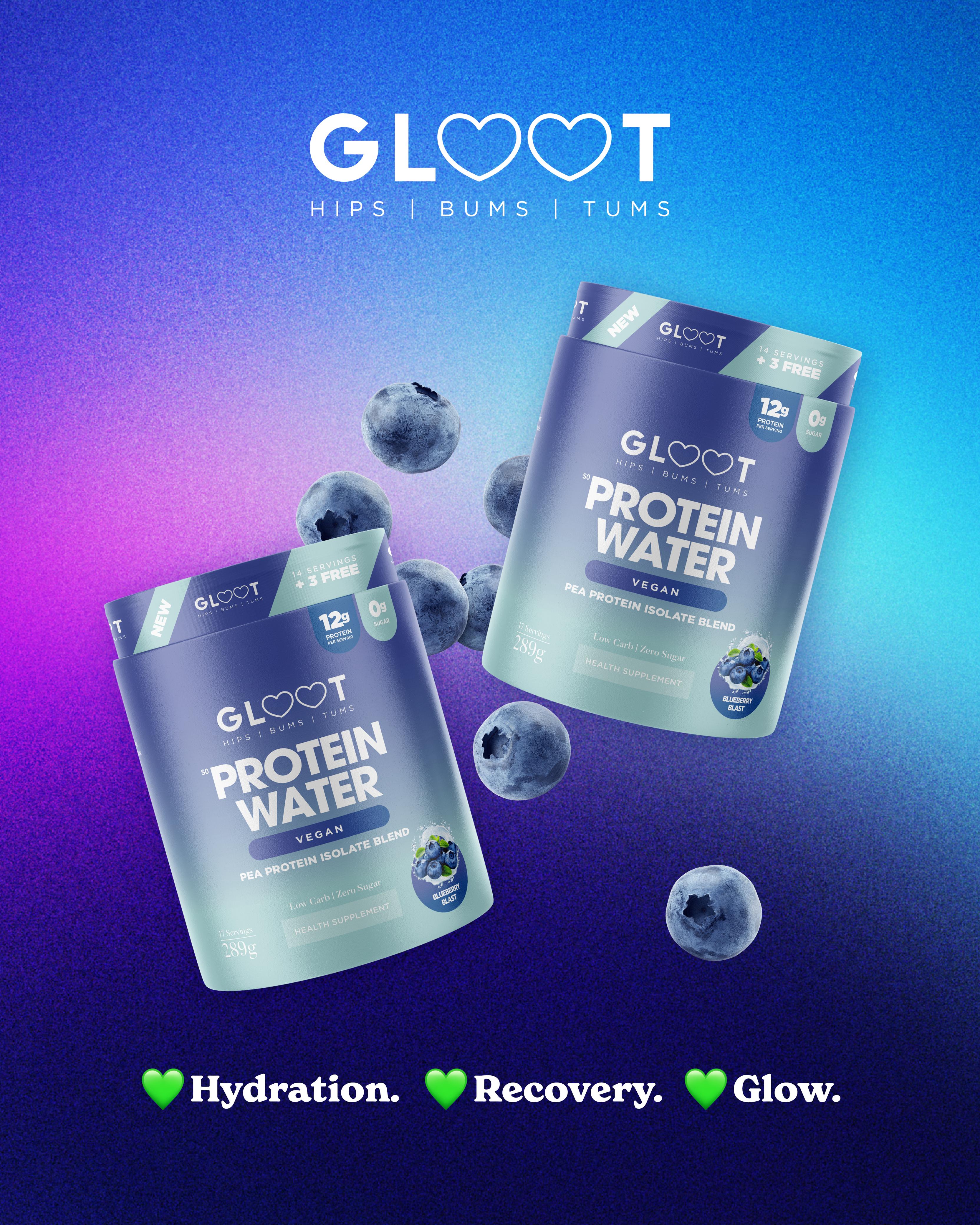 Protein Water Vegan - (Blueberry Blast) - Image 4